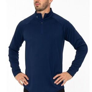 MAX IT Extreme Thermal Gear navy blue 1/4 zip SZ XL jacket pull over Navy Blue